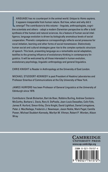 Produktbild: The Evolutionary Emergence of Language