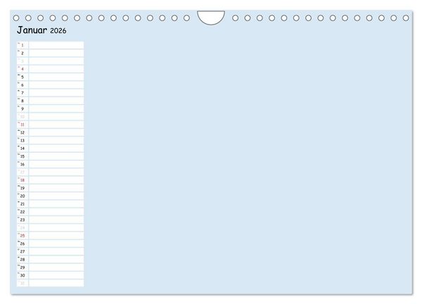 Produktbild: Bunter Bastelkalender (Wandkalender 2026 DIN A4 quer), CALVENDO Monatskalender