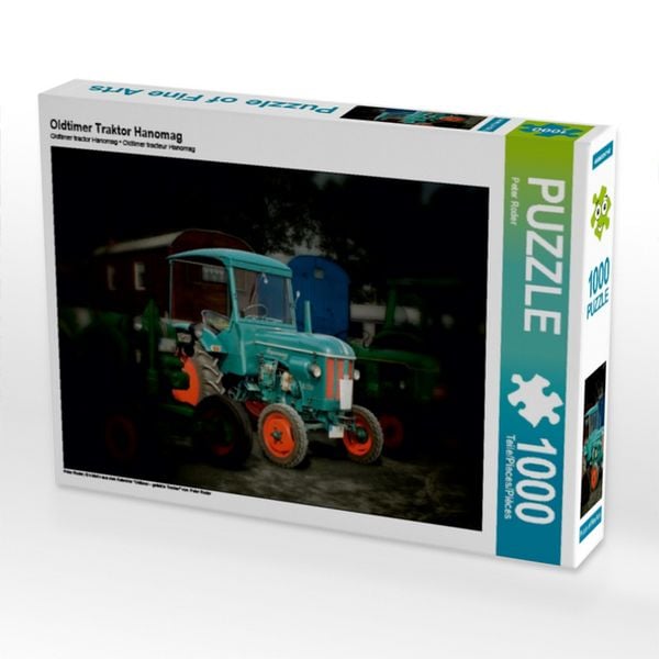 CALVENDO Puzzle Oldtimer Traktor Hanomag | 1000 Teile Lege-Größe 64x48cm Foto-Puzzle für glückliche Stunden