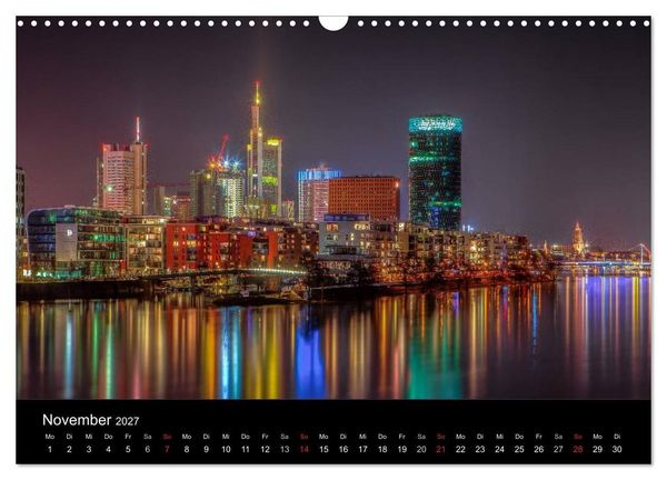 Produktbild: Frankfurt Skylights 2027 (Wandkalender 2027 DIN A3 quer), CALVENDO Monatskalender