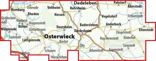 Produktbild: Luchskarte Fallstein und Huy