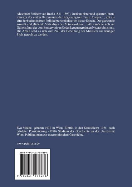 Produktbild: Alexander Freiherr von Bach