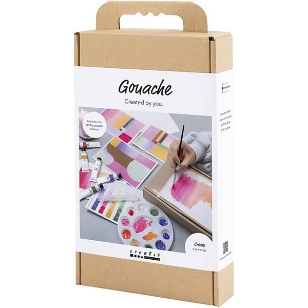 Produktbild: Creativ Company Kreativ Set Gouache, Gem&auml;lde, sortierte Farben