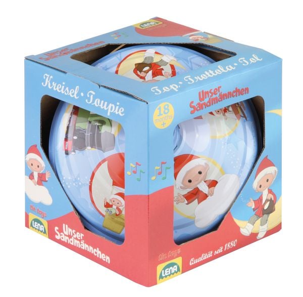 Produktbild: LENA Brummkreisel mit Standfu&szlig; Sandm&auml;nnchen 19cm