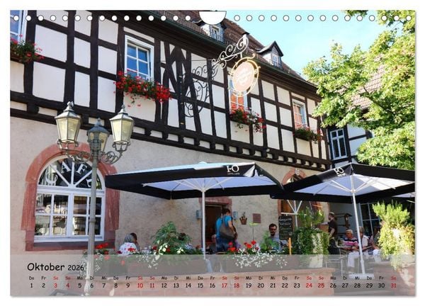 Produktbild: Fachwerkromantik in Hofheim am Taunus (Wandkalender 2026 DIN A4 quer), CALVENDO Monatskalender