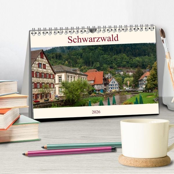 Produktbild: Schwarzwald (Tischkalender 2026 DIN A5 quer), CALVENDO Monatskalender