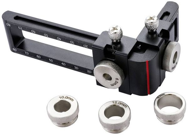 Produktbild: Dasqua 1804-6221 Verstellbare Universal-D&uuml;bellehre Aluminiumlegierung, Edelstahl 210mm 1St.