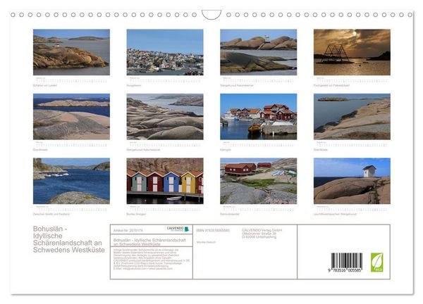 Produktbild: Bohusl&auml;n - Idyllische Sch&auml;renlandschaft an Schwedens Westk&uuml;ste (Wandkalender 2026 DIN A3 quer), CALVENDO Monatskalender