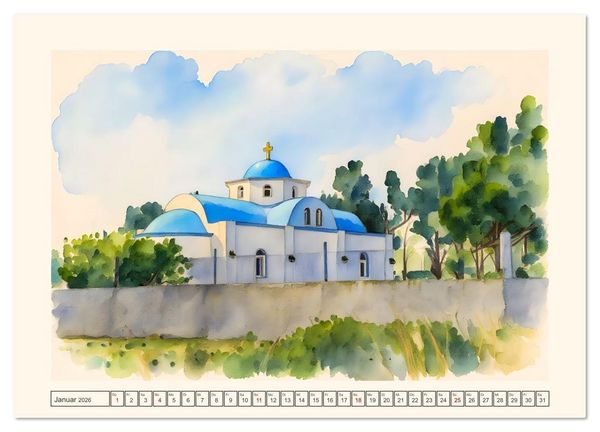 Produktbild: Dodekanes-Insel Kos (Wandkalender 2026 DIN A4 quer), CALVENDO Monatskalender