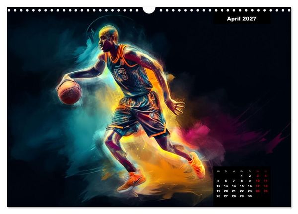 Produktbild: Faszination Basketball (Wandkalender 2027 DIN A3 quer), CALVENDO Monatskalender