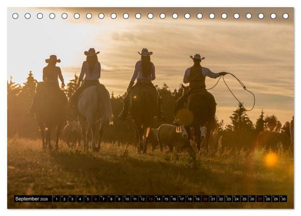 Produktbild: Bayerisches Western Gef&uuml;hl (Tischkalender 2026 DIN A5 quer), CALVENDO Monatskalender