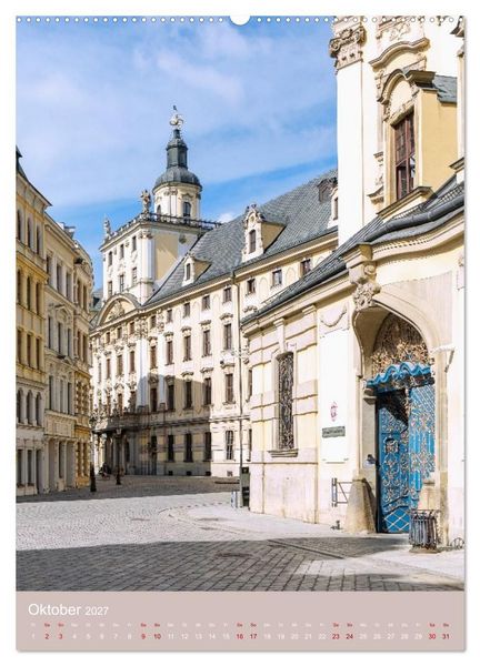 Produktbild: Zeitloses Breslau. Zwischen Br&uuml;cken, Inseln und bunten Fassaden (Wandkalender 2027 DIN A2 hoch), CALVENDO Monatskalender