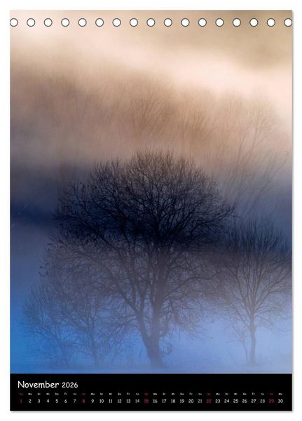 Produktbild: Visuelle Meditation - Gl&uuml;hende Wipfel (Tischkalender 2026 DIN A5 hoch), CALVENDO Monatskalender