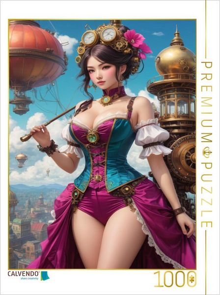 Produktbild: CALVENDO Puzzle Aiko - Die Steampunkqueen | 1000 Teile Lege-Gr&ouml;&szlig;e 64x48cm Foto-Puzzle f&uuml;r gl&uuml;ckliche Stunden