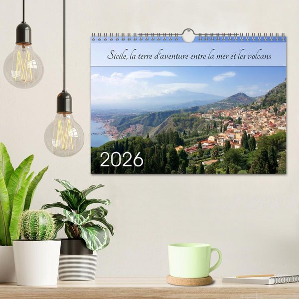 Produktbild: Sicile, la terre d'aventure entre la mer et les volcans (Calendrier mural 2026 DIN A4 vertical), CALVENDO calendrier mensuel