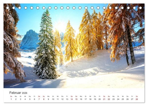Produktbild: Seiser Alm - Im Herzen der Dolomiten. (Tischkalender 2026 DIN A5 quer), CALVENDO Monatskalender