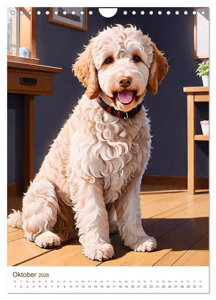 Produktbild: Der Labradoodle (Wandkalender 2026 DIN A4 hoch), CALVENDO Monatskalender