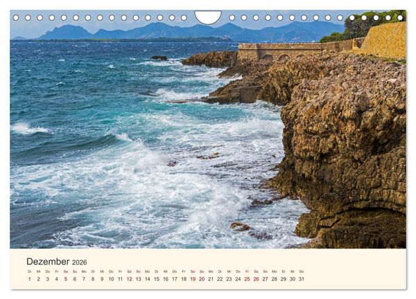 Produktbild: Wundersch&ouml;ne C&ocirc;te d'Azur (Wandkalender 2026 DIN A4 quer), CALVENDO Monatskalender