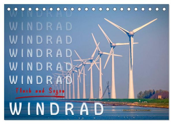 Produktbild: Windrad - Fluch und Segen (Tischkalender 2026 DIN A5 quer), CALVENDO Monatskalender