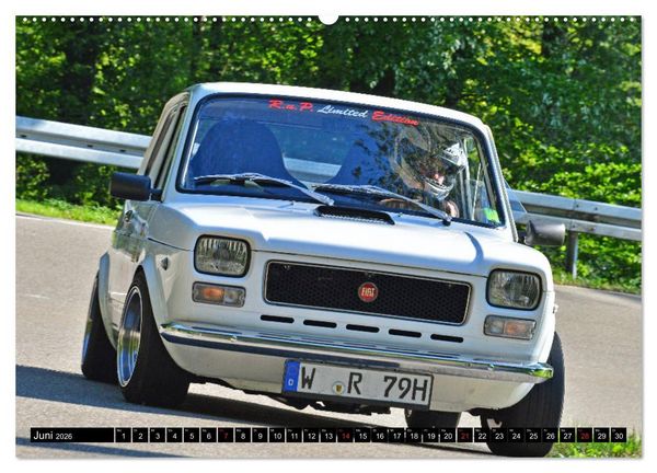 Produktbild: Italienische Oldtimer am Berg (hochwertiger Premium Wandkalender 2026 DIN A2 quer), Kunstdruck in Hochglanz