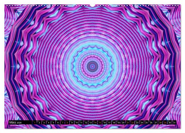 Produktbild: Energie - Mandalas, Spiritualit&auml;t durch die Farbe Lila (hochwertiger Premium Wandkalender 2026 DIN A2 quer), Kunstdruck in Hochglanz