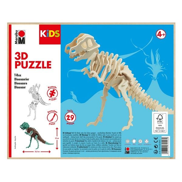 Marabu KiDS 3D Puzzle T-Rex Dinosaurier