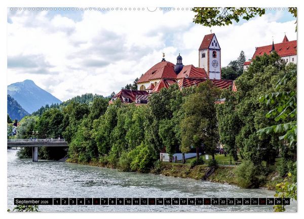 Produktbild: Das Allg&auml;u - Seine malerischen Altst&auml;dte (Wandkalender 2026 DIN A2 quer), CALVENDO Monatskalender