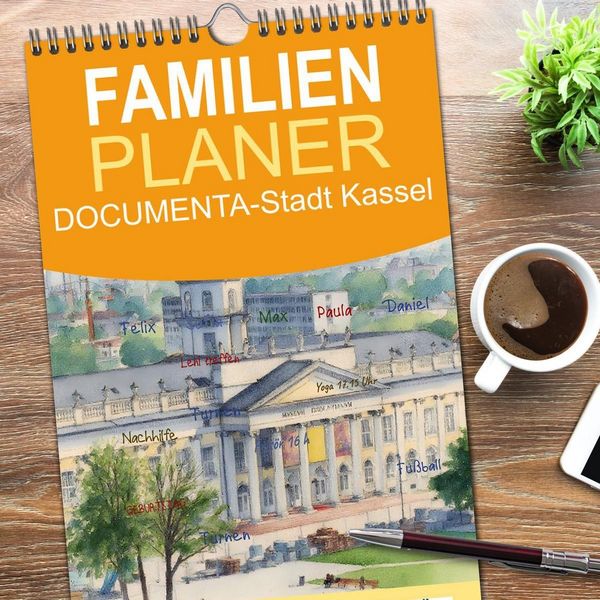 Produktbild: Familienplaner 2026 - DOCUMENTA-Stadt Kassel mit 5 Spalten (Wandkalender, 21 x 45 cm) CALVENDO
