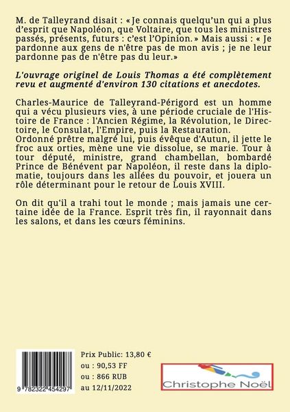 Produktbild: L'esprit de M. de Talleyrand