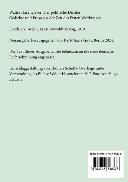 Produktbild: Der politische Dichter