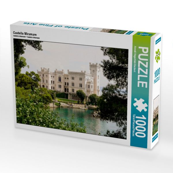 Produktbild: CALVENDO Puzzle Castello Miramare | 1000 Teile Lege-Gr&ouml;&szlig;e 64x48cm Foto-Puzzle f&uuml;r gl&uuml;ckliche Stunden