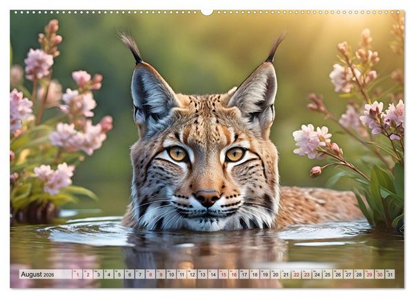 Produktbild: Auf den Spuren der Luchse (hochwertiger Premium Wandkalender 2026 DIN A2 quer), Kunstdruck in Hochglanz