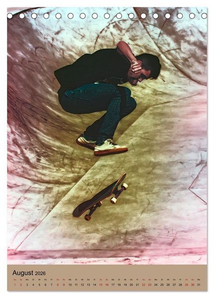 Produktbild: Skateboarding - einfach Spa&szlig; (Tischkalender 2026 DIN A5 hoch), CALVENDO Monatskalender
