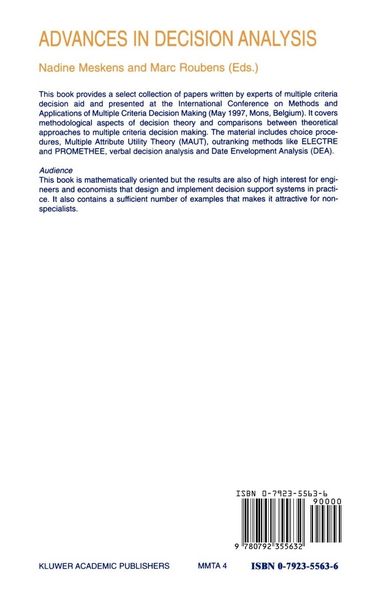 Produktbild: Advances in Decision Analysis