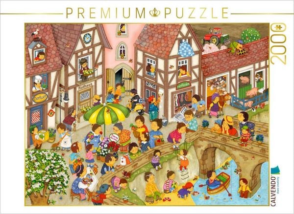 Produktbild: CALVENDO Puzzle Mein Dorf im Fr&uuml;hling | 2000 Teile Lege-Gr&ouml;&szlig;e 90x67cm Foto-Puzzle f&uuml;r gl&uuml;ckliche Stunden