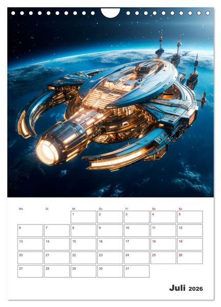Produktbild: FERNE WELTEN Cooler Terminplaner (Wandkalender 2026 DIN A4 hoch), CALVENDO Monatskalender