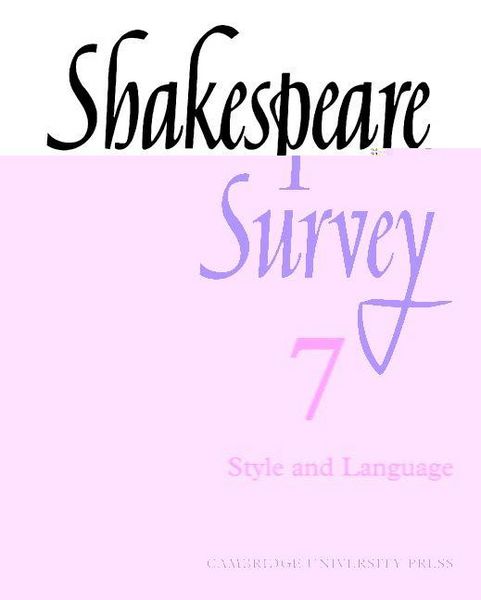 Produktbild: Shakespeare Survey