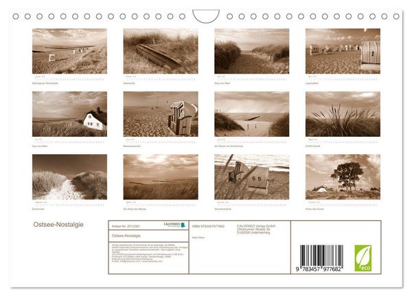 Produktbild: Ostsee-Nostalgie (Wandkalender 2026 DIN A4 quer), CALVENDO Monatskalender