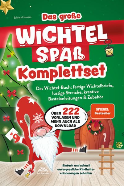 Produktbild: Das gro&szlig;e Wichtelspa&szlig; Komplettset &ndash; Das Wichtel Buch: fertige Wichtelbriefe, lustige Streiche, kreative Bastelanleitungen & mehr