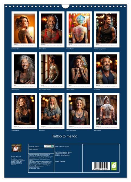 Produktbild: Tattoo to me too (Wandkalender 2026 DIN A3 hoch), CALVENDO Monatskalender