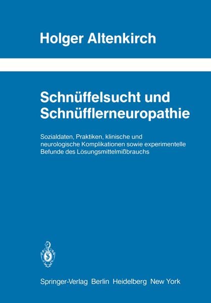 Produktbild: Schn&uuml;ffelsucht und Schn&uuml;fflerneuropathie