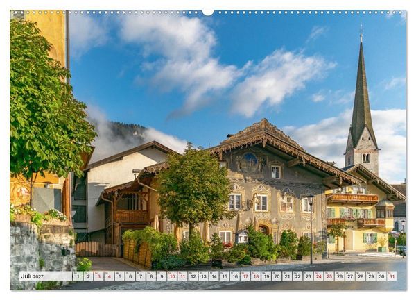 Produktbild: Urlaubsregion Bayern (Wandkalender 2027 DIN A2 quer), CALVENDO Monatskalender