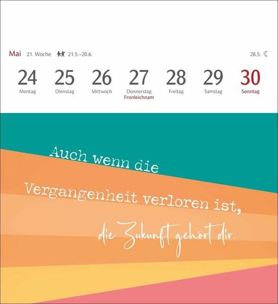 Produktbild: Positive-Spr&uuml;che-Kalender Postkartenkalender 2027 - mit 53 Postkarten