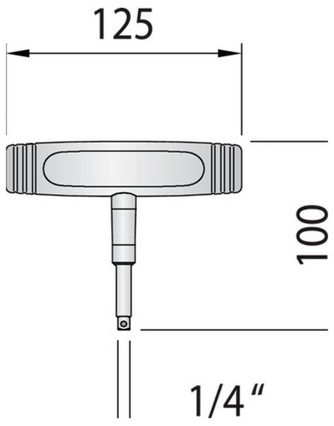 Produktbild: Gedore 763-10 1948016 Drehmomentschl&uuml;ssel 1/4\" (6.3 mm) 10 - 10 Nm