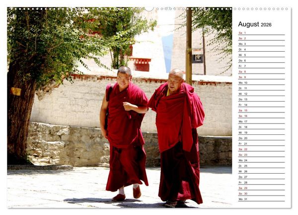 Produktbild: Tibet Momente (Wandkalender 2026 DIN A2 quer), CALVENDO Monatskalender