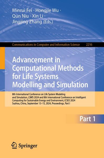Produktbild: Advancement in Computational Methods for Life Systems Modelling and Simulation