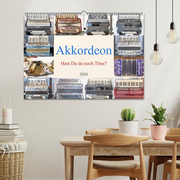 Produktbild: Akkordeon, Hast Du da noch T&ouml;ne? (Wandkalender 2026 DIN A2 quer), CALVENDO Monatskalender