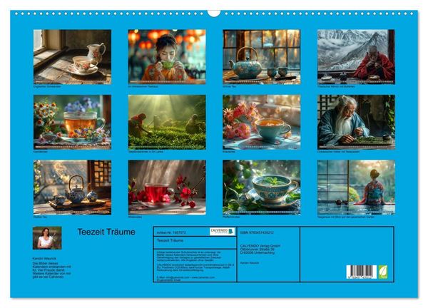 Produktbild: Teezeit Tr&auml;ume (Wandkalender 2026 DIN A2 quer), CALVENDO Monatskalender