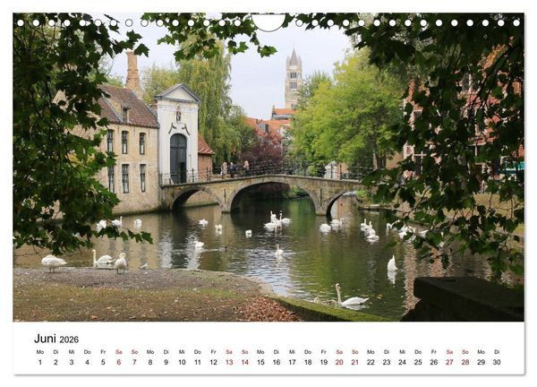 Produktbild: Br&uuml;gge - Eine mittelalterliche Stadt (Wandkalender 2026 DIN A4 quer), CALVENDO Monatskalender