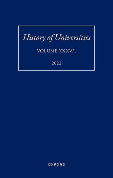 Produktbild: History of Universities: Volume XXXV / 1
